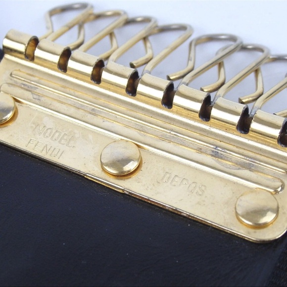 Authentic Fendi Brown and Black Key Holder - Picture 13 of 15